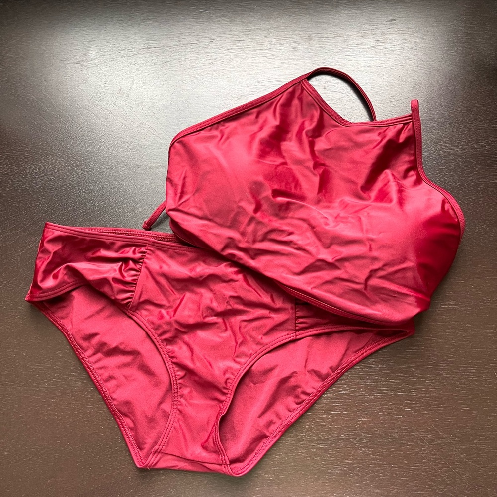Aerie Burgundy Red Bikini Set